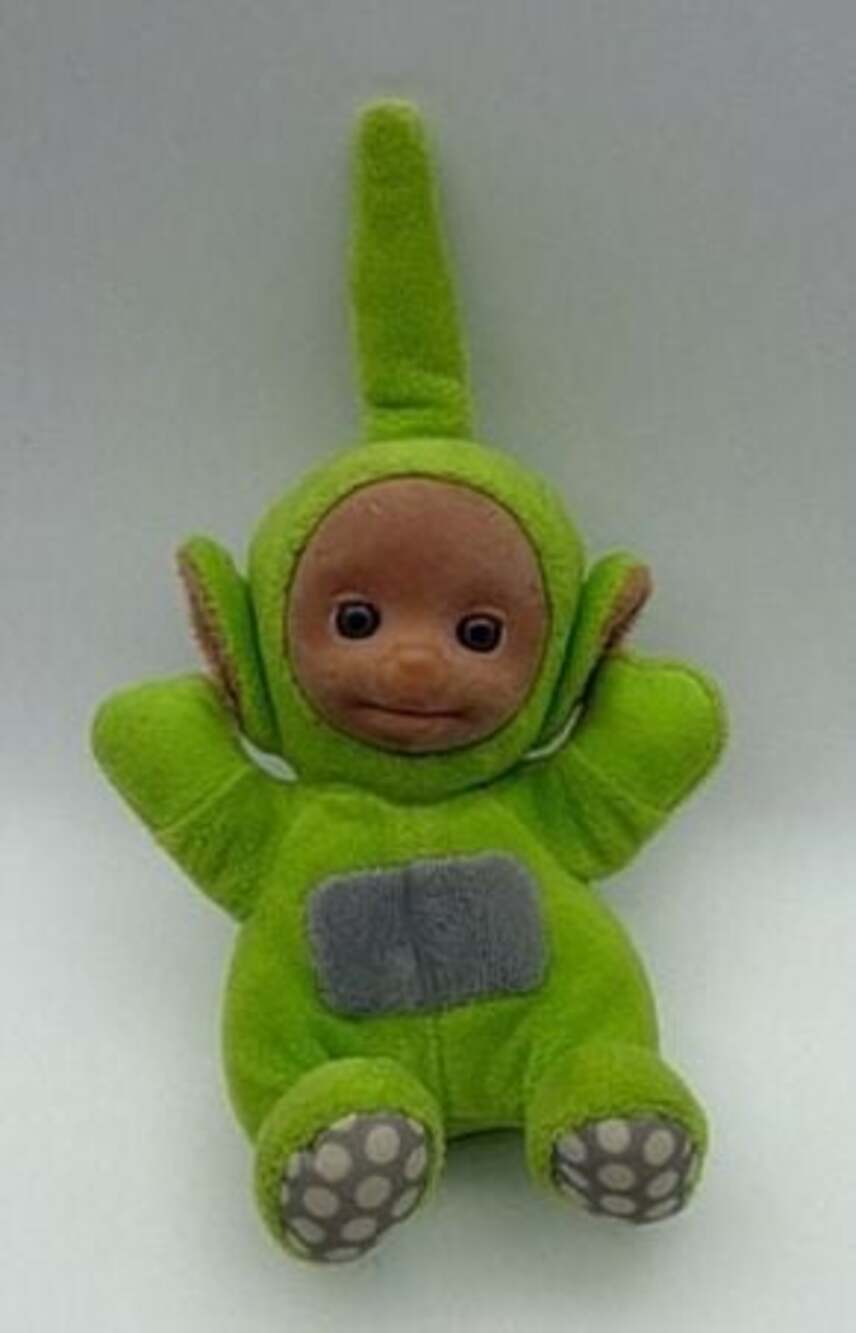 Vintage 1998 Playskool Teletubbies Dipsy 6-inch Mini Plush with Flocked Face